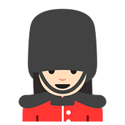 Émoji 💂🏻‍♀️ Garde Femme : Peau Claire sur Google Android 7.1.