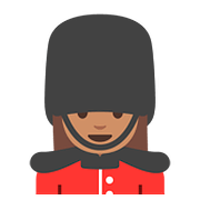 💂🏽‍♀️ Emoji Wachfrau: mittlere Hautfarbe Google Android 7.1.