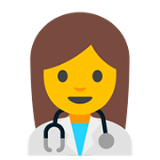 Emoji 👩‍⚕️ Operatrice Sanitaria su Google Android 7.1.