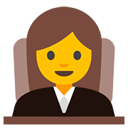 Émoji 👩‍⚖️ Juge Femme sur Google Android 7.1.