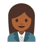 👩🏾‍💼 Emoji Büroangestellte: mitteldunkle Hautfarbe Google Android 7.1.