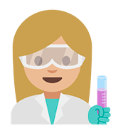 Emoji 👩🏼‍🔬 Scienziata: Carnagione Abbastanza Chiara su Google Android 7.1.
