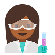 👩🏾‍🔬 Emoji Wissenschaftlerin: mitteldunkle Hautfarbe Google Android 7.1.