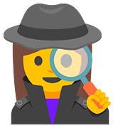 🕵️‍♀️ Emoji Detetive Mulher na Google Android 7.1.