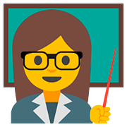 Emoji 👩‍🏫 Professoressa su Google Android 7.1.