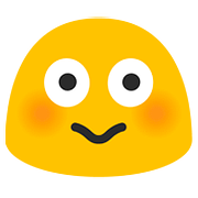 😳 Emoji errötetes Gesicht mit großen Augen Google Android 7.1.