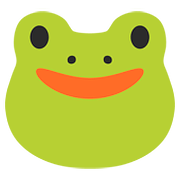 🐸 Emoji Rosto De Sapo na Google Android 7.1.