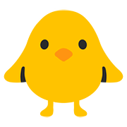 Emoji 🐥 Pulcino Visto Di Fronte su Google Android 7.1.