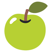 🍏 Emoji Manzana Verde en Google Android 7.1.