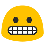 😬 Emoji Rosto Expressando Desagrado na Google Android 7.1.