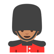 Emoji 💂🏽 Guardia: Carnagione Olivastra su Google Android 7.1.