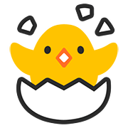 Emoji 🐣 Pulcino Che Nasce su Google Android 7.1.