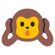 🙉 Emoji Mono Con Los Oídos Tapados en Google Android 7.1.