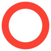 ⭕ Emoji Círculo Rojo Hueco en Google Android 7.1.