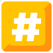 Emoji #️⃣ Tasto: # su Google Android 7.1.