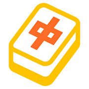 Emoji 🀄 Tessera Mahjong su Google Android 7.1.