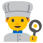 👨‍🍳 Emoji Cozinheiro na Google Android 7.1.