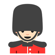 💂🏻‍♂️ Emoji Guardia Hombre: Tono De Piel Claro en Google Android 7.1.
