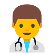 Emoji 👨‍⚕️ Operatore Sanitario su Google Android 7.1.