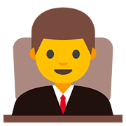 Émoji 👨‍⚖️ Juge Homme sur Google Android 7.1.