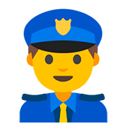 👮‍♂️ Emoji Policial Homem na Google Android 7.1.