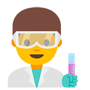 Emoji 👨‍🔬 Scienziato su Google Android 7.1.