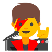 👨‍🎤 Emoji Cantante Hombre en Google Android 7.1.