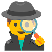 🕵️‍♂️ Emoji Detetive Homem na Google Android 7.1.