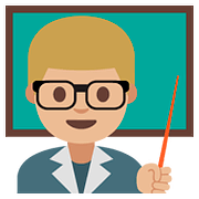 Émoji 👨🏼‍🏫 Enseignant : Peau Moyennement Claire sur Google Android 7.1.