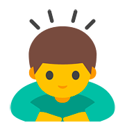 🙇‍♂️ Emoji sich verbeugender Mann Google Android 7.1.