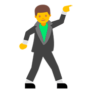 🕺 Emoji tanzender Mann Google Android 7.1.