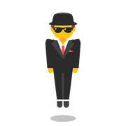 Emoji 🕴️ Uomo Con Completo Che Levita su Google Android 7.1.