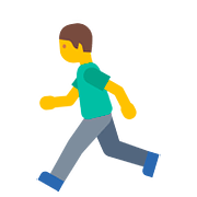 Emoji 🏃‍♂️ Uomo Che Corre su Google Android 7.1.