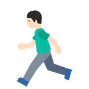 Emoji 🏃🏻‍♂️ Uomo Che Corre: Carnagione Chiara su Google Android 7.1.