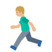 Emoji 🏃🏼‍♂️ Uomo Che Corre: Carnagione Abbastanza Chiara su Google Android 7.1.