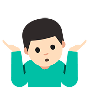 🤷🏻‍♂️ Emoji Hombre Encogido De Hombros: Tono De Piel Claro en Google Android 7.1.