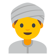 Emoji 👳‍♂️ Uomo Con Turbante su Google Android 7.1.