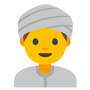 👳 Emoji Pessoa Com Turbante na Google Android 7.1.