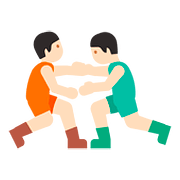 🤼🏻‍♂️ Emoji Hombres Luchando, Tono De Piel Claro en Google Android 7.1.