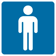 Émoji 🚹 Symbole Toilettes Hommes sur Google Android 7.1.