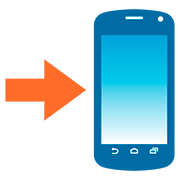 Emoji 📲 Telefono Cellulare Con Freccia su Google Android 7.1.