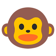 🐵 Emoji Cara De Mono en Google Android 7.1.