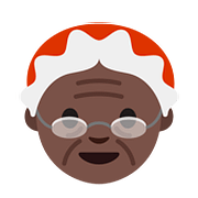 Émoji 🤶🏿 Mère Noël : Peau Foncée sur Google Android 7.1.