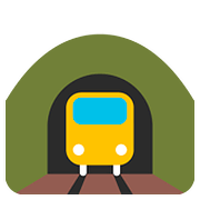 Emoji 🚞 Ferrovia Di Montagna su Google Android 7.1.
