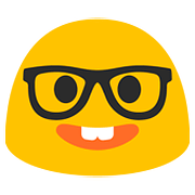 🤓 Emoji Rosto De Nerd na Google Android 7.1.