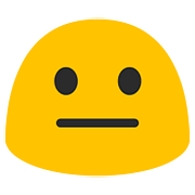 Emoji 😐 Faccina Neutra su Google Android 7.1.