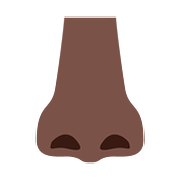 👃🏿 Emoji Nase: dunkle Hautfarbe Google Android 7.1.