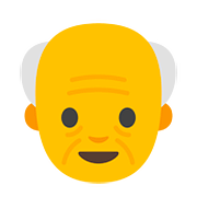 👴 Emoji älterer Mann Google Android 7.1.