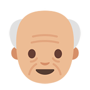 👴🏼 Emoji Homem Idoso: Pele Morena Clara na Google Android 7.1.