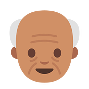 👴🏽 Emoji Anciano: Tono De Piel Medio en Google Android 7.1.